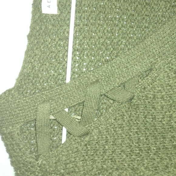 Aeropostale dark green sweater size small knit - Picture 3 of 7